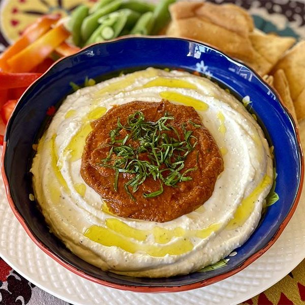 Savory Whipped Feta with Sun Dried Tomato Chutney